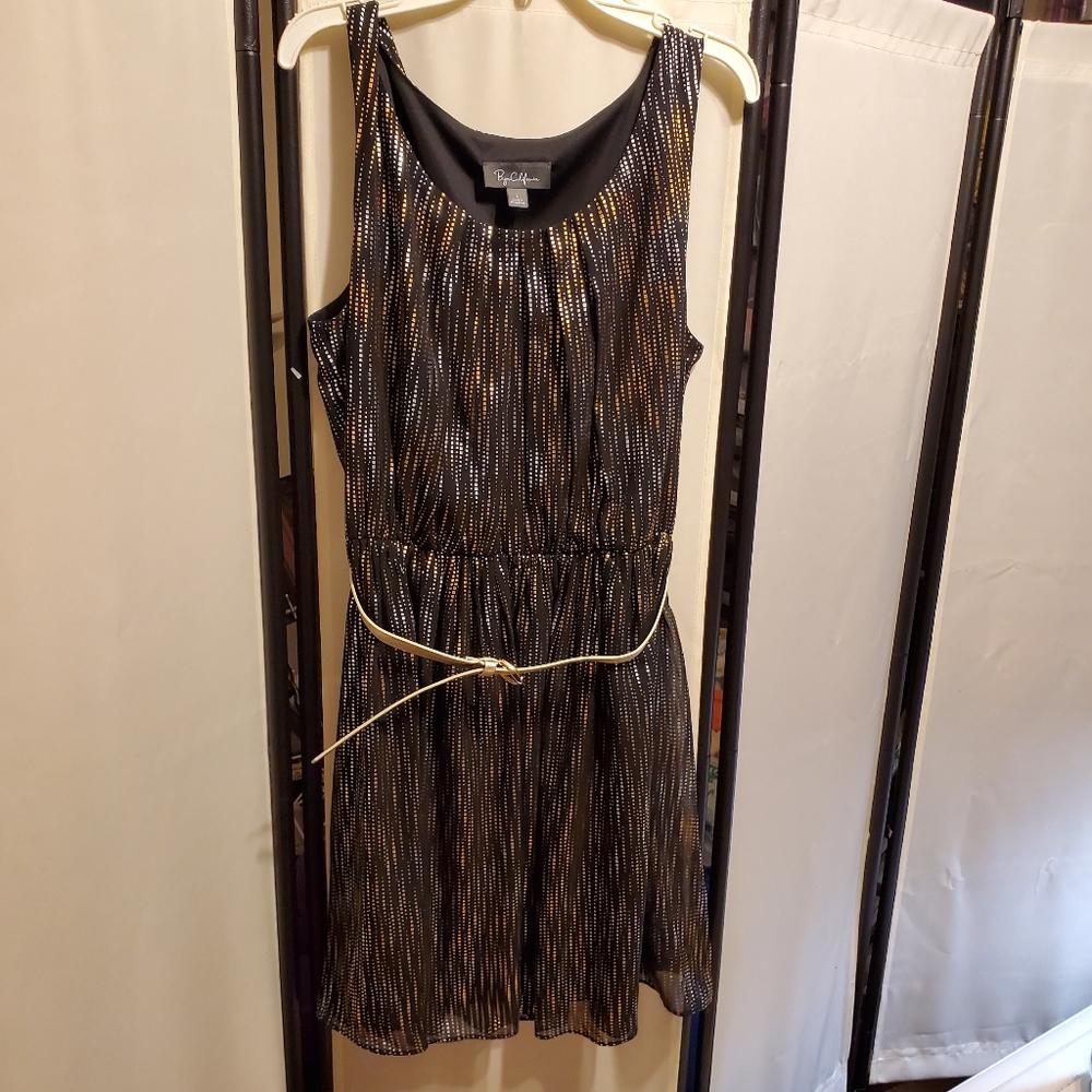 Byer California Party Dress Gold/Silver